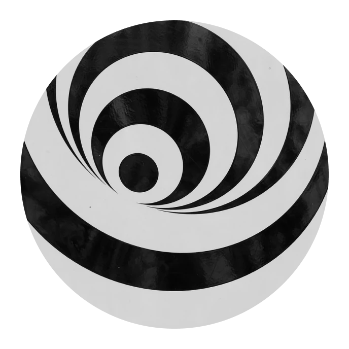 Un fascinante diseño en espiral en blanco y negro que cautiva con sus intrincados patrones.