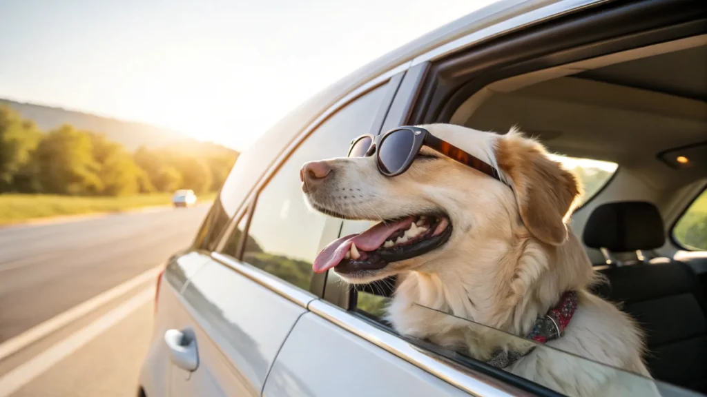 Vacaciones mascotas con lentes