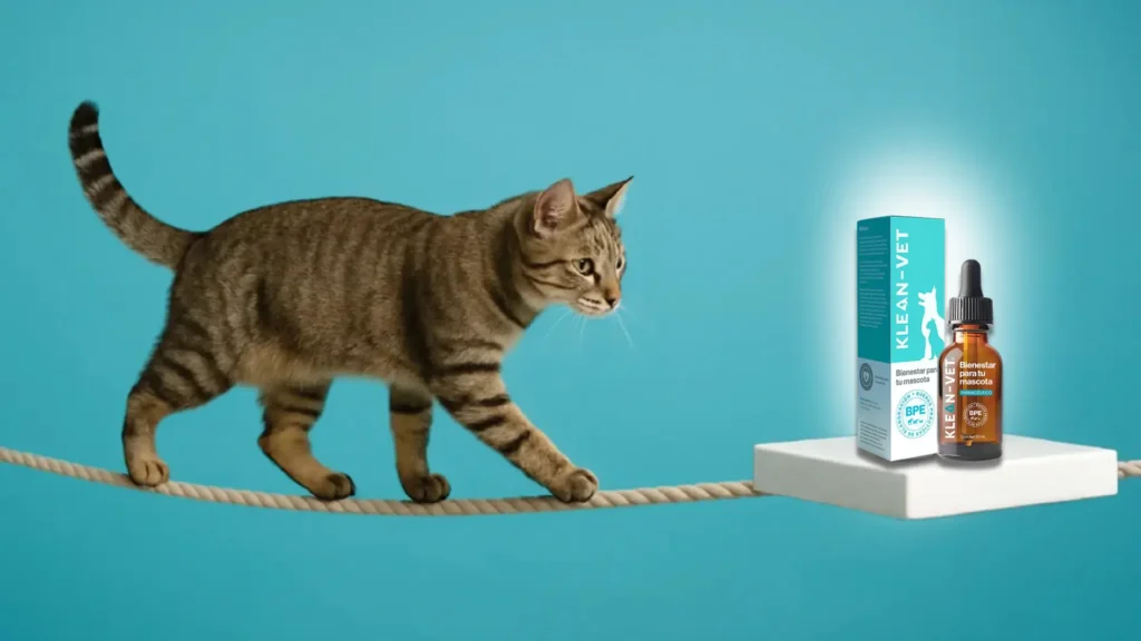 botella kleanvet gato